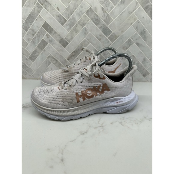 Hoka One One Mach 5 Running Sneakers Shoes White Copper Womens Size 8 B 8B - Picture 4 of 8